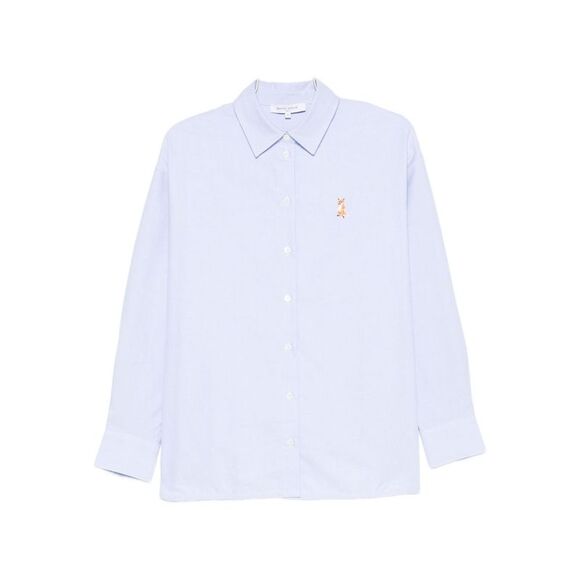 Maison Kitsune' Women Lady Fox Cotton Shirt - Picture 1 of 3
